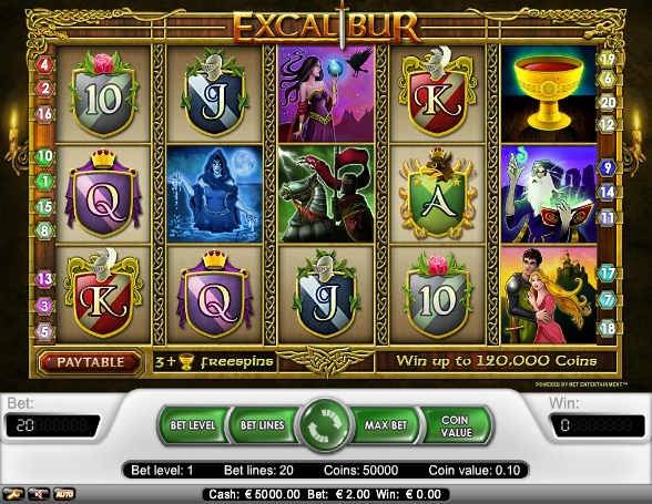 Excalibur no download slots 